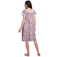 thumbnail image 4 of Moomaya Chemise de Nuit d'Allaitement pour Femmes à Col Rond Imprimée en Popeline de Coton, 4 of 4