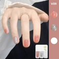 thumbnail image 2 of Riforla Three Color Nail Polish No Baking Quick Drying Set Durable Tearable Water Based Manicure 1ml Nail Polish, 2 of 4