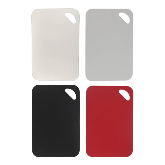 Cutting Boards for Kitchen 4Pc Plastic Cutting Boards for Kitchen Dishwasher Safe Extra Large Cutting Board for Meat Easy Grip Handl Non Slip with Grinding Area Wood Cutting Board