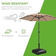 thumbnail image 3 of Best Choice Products Base de Parasol Mobile Remplissable, Support de Marché Robuste pour Patio, Terrasse, au Bord de la Piscine avec 4 Roues, 2 Verrous, 2 Boutons, Conception Résistante au Vent, Capacité de 123 Lb - Noir, 3 of 4