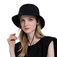 thumbnail image 2 of Women Sun Hat Wide Brim Protection Beach Hat Adjustable Bucket Hat Summer Hats, 2 of 4