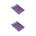 thumbnail image 4 of Youkk Polyester Chenille Bath Mat - Strong Water Absorption Exquisite Crafted Soft Texture No Shedding Light Purple 40cm*60cm 2Set, 4 of 6
