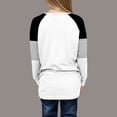 thumbnail image 4 of Posijego Girls Striped Long Sleeve Shirts Kids Round Neck Color Block Tunic Tops Spring T-Shirts Size 4-14 Years, 4 of 6