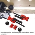 thumbnail image 3 of Bench Dog Clamps, Easy To Secure Workbench Dog Hole Clamp 2Pcs High Hardness Alloy Steel Rod 70KG Sustainable Clamping Force Unique Drop Down  For Workpiece, 3 of 8