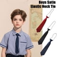 thumbnail image 3 of SharkTRUE Satin Elastic Neck Tie For Wedding Prom christening Kids Children Ties Lot, 3 of 8