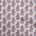 thumbnail image 1 of oneOone Rayon Maroon Fabric Paisleys Craft Projects Decor Fabric Printed By The Yard 56 Inch Wide, 1 of 5