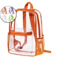 thumbnail image 1 of Dvruxg Sac à Dos Transparent pour Événements de Stade, Mini Sac Transparent pour Événements Sportifs, Jeux, Festivals, Concerts (Orange), 1 of 3