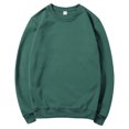 thumbnail image 1 of vdgthytj Chandail à Col Rond pour Homme à Manches Longues, Basique, Couleur Unie, Chandails d'Automne en Molleton, Décontracté, Ample, Chandail à Enfiler, 1 of 3