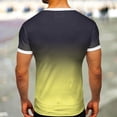 thumbnail image 2 of BOBOGOJP T-Shirt à Manches Courtes Coupe Décontractée pour Hommes (Jaune,TTG), 2 of 5
