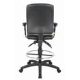 thumbnail image 4 of Nicer Furniture Multi-Function Leather Drafting Chair with Adjustable T-arms, 4 of 4