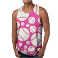 thumbnail image 1 of LSLJS Baseball Tank Tops for Men Summer Casual Sleeveless T Shirts Funny Baseball Graphic Tank Tops, 1 of 4