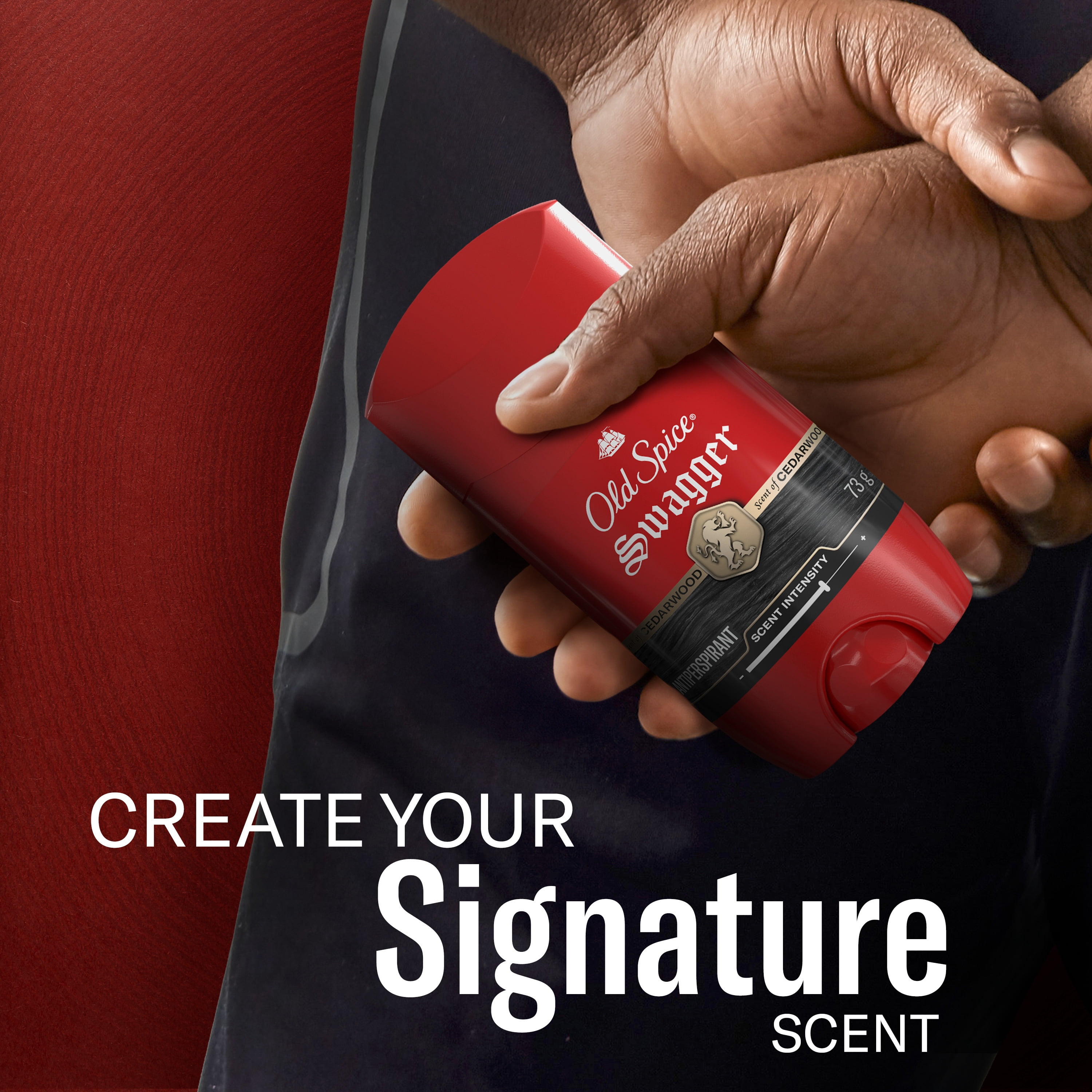 Antisudorifique et désodorisant pour hommes Old Spice Collection Rouge, parfum Swagger, protection durable, 73 g