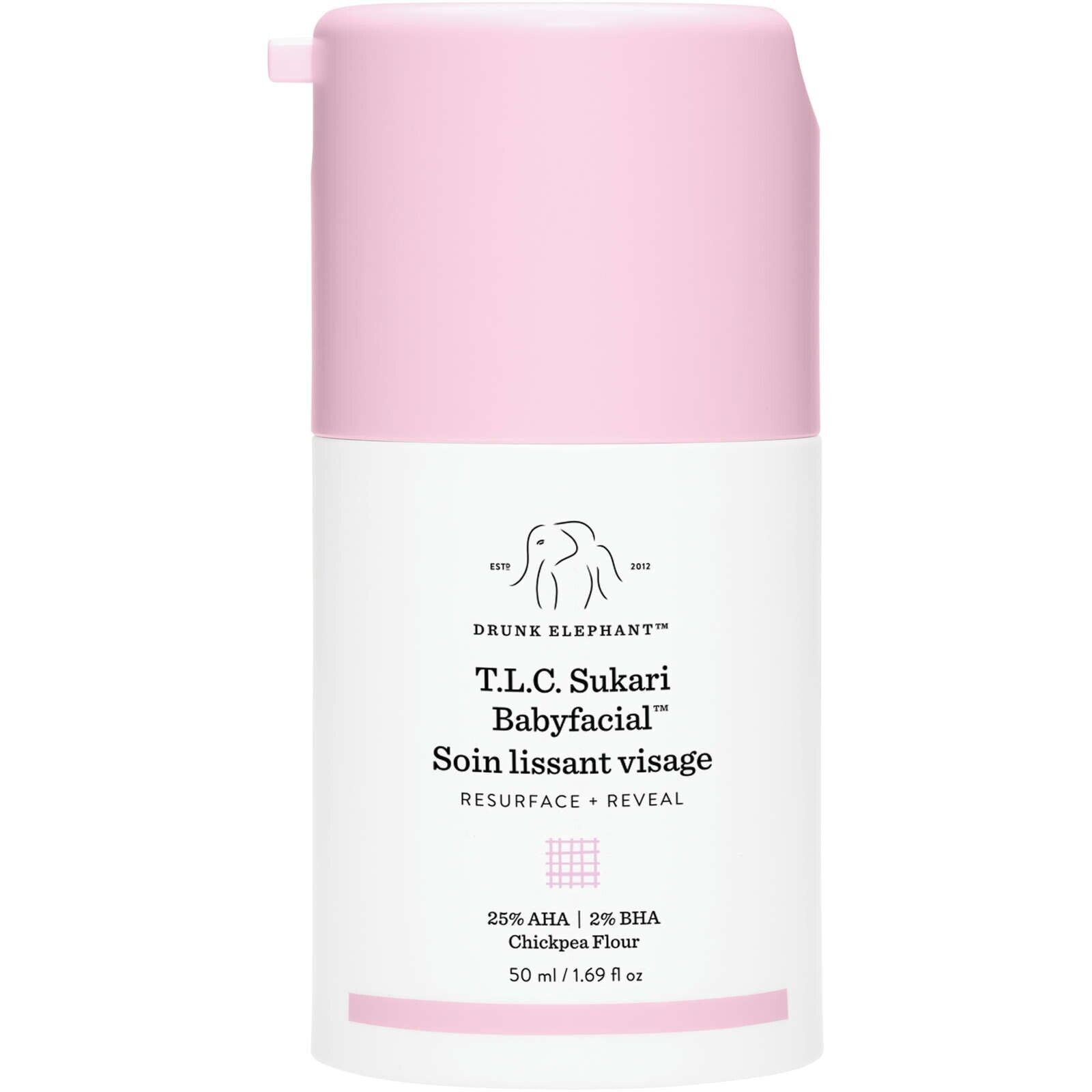 パック・フェイスマスク Drunk Elephant Babyfacial 50ml Drunk Elephant T.L.C. Sukari Babyfacial™ AHA BHA Greater Clarity