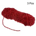 thumbnail image 3 of Unique Bargains Polyester Velvet Deep Red Chenille Yarn, 3 Skeins, 3 of 7