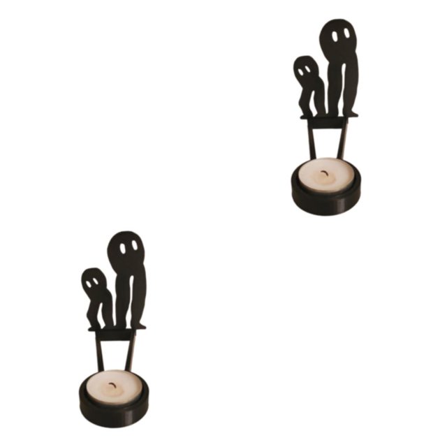 Youkk Iron Made Candle Holders With Exquisite Craft For Halloween Decoration Chilling Candlestick G 2Set