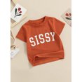 thumbnail image 3 of Kmbangi Children's T-shirt Tops Letter Printing Short-sleeved Round Neck Summer Breathable Tops, 3 of 9