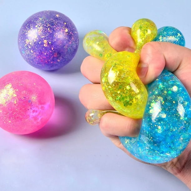 24 Balles Anti-Stress Douces – Lot Sensoriel TPR – Jouet Squishy Pour Soulager Anxiété – Enfant Adulte