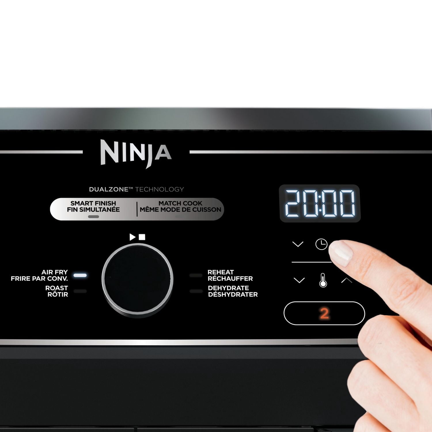 Ninja® Foodi® 4-in-1 10-qt. XL 2-Basket Air Fryer with DualZone™ Technology