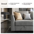 thumbnail image 2 of HONBAY Modular Sectional Sofa Couch , U Shaped Couch with Storage Seats, Sectional Sofa with Convertible Chaise and Ottomans, Grey, 2 of 8