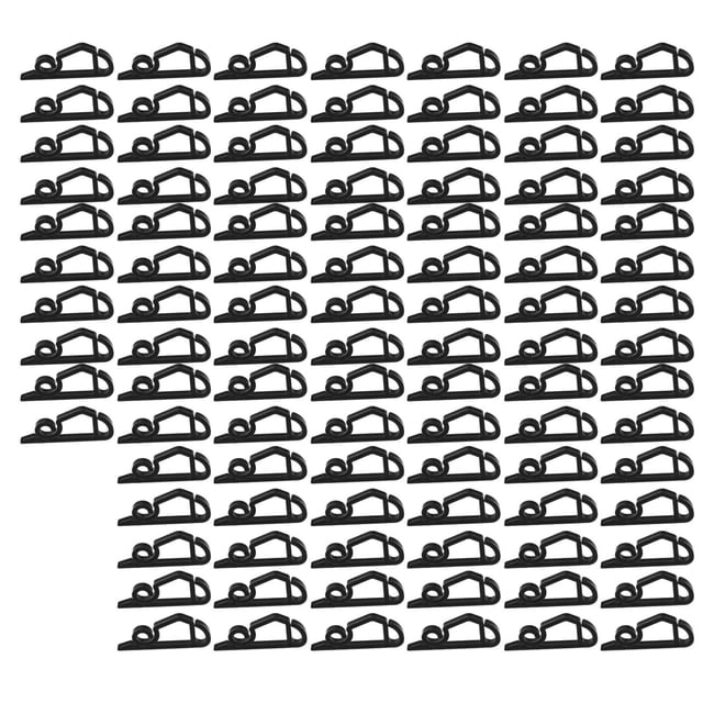 Gutter Clips, Frostproof Mini Size Plastic Christmas Light Clips For Party For Courtyard White,Black,Dark Green,Grass Green