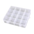 thumbnail image 3 of Lipstore Craft Storage Container Bead Organizer Box Multifunctional with Lids DIY Professional Transparent Container Jewelry Tool Case 16 Grid, 3 of 8