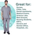 thumbnail image 4 of M&M SCRUBS Men's Scrub Set Medical Scrub Top and Pants, 4 of 7