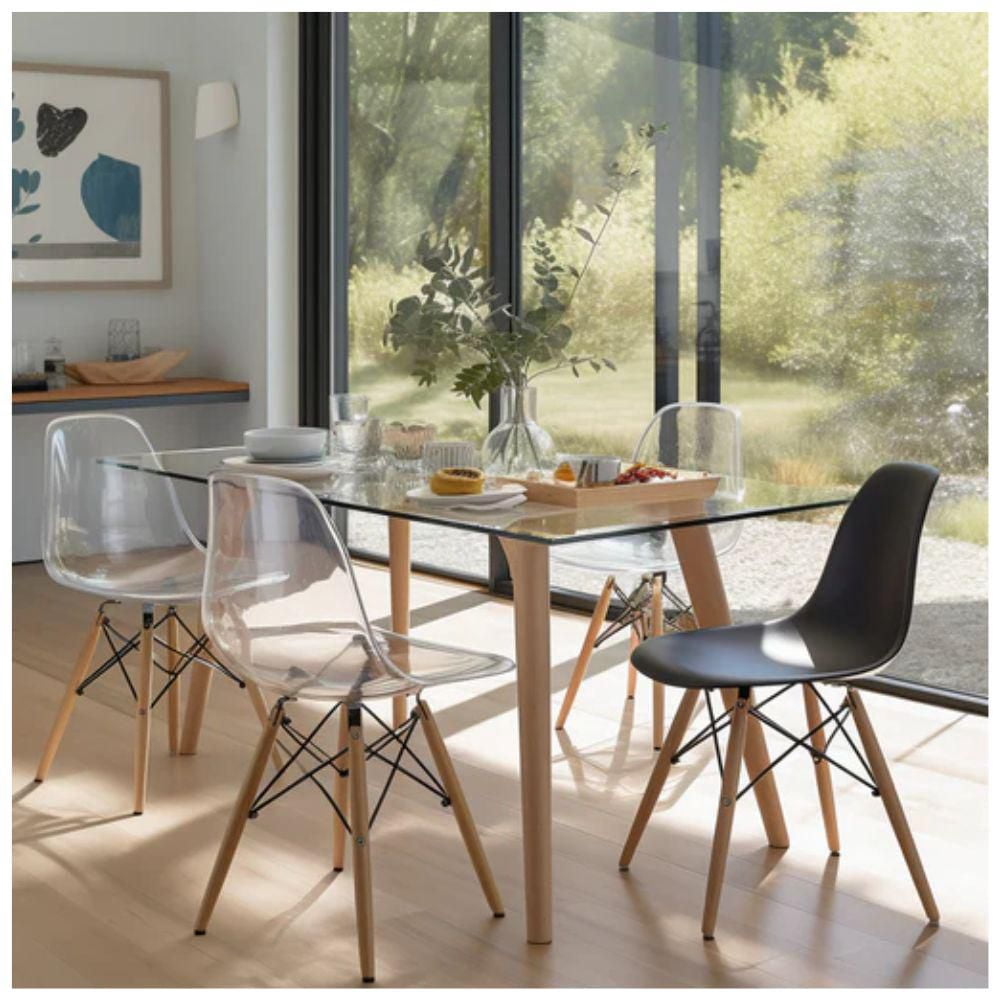 Chaise en bois transparent Heavenly Collection