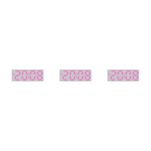relayinert Colorful Digital Numbers For Easy Reading Large Display Screen Double Placement 8017PinkLight 3Set