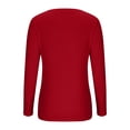thumbnail image 4 of FAIWAD Women's Knit Long Sleeve Crop Tops Round Neck Basic Fall Winter Slim Stretch Ribbed Knit Top, 4 of 5
