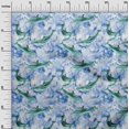 thumbnail image 3 of oneOone Polyester Lycra Medium Blue Fabric Whale Sewing Material Print Fabric By The Yard 56 Inch Wide, 3 of 5
