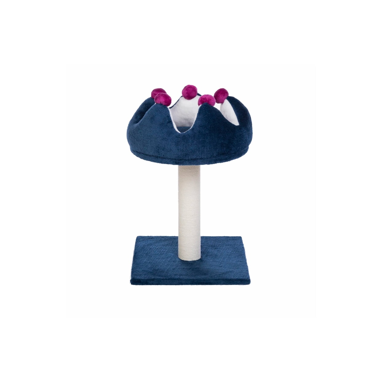Prevue Pet Kitty Royal Purple Accent Bed with Scratching Post, for Cats