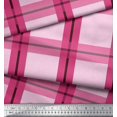 thumbnail image 2 of Soimoi Satin Silk Fabric Check Check Print Fabric by the Yard 42 Inch Wide, 2 of 5