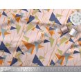 thumbnail image 2 of Soimoi Rayon Fabric Dot,Branches & Triangle Geometric Print Fabric by The Yard 42 Inch Wide, 2 of 3