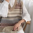 thumbnail image 3 of Honganda Gilet Sans Manches à Col en V Imprimé Bohème Ample pour Femmes, 3 of 8