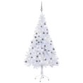 thumbnail image 1 of vidaXL Artificial Pre-lit Christmas Tree with Ball Set 120cm 230 Branches, 1 of 5