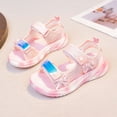 thumbnail image 4 of FhsagQ Sandals for Kids Sandals with Adjustable Strap and Sole for Tween Girls Lightweight Beach Footwear for All Day Comfort and Easy Fit PinkSize 34, 4 of 8