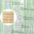 thumbnail image 4 of Unique Bargains 4Pcs Viscose Bath Towels Soft Absorbent 27'x54', 4 of 10