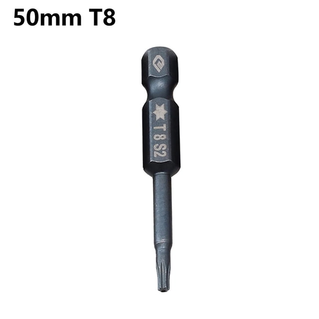 1 Pcs 50mm Blue Magnetic Torx Screwdriver Bits Set Electric Screwdriver T5-T40