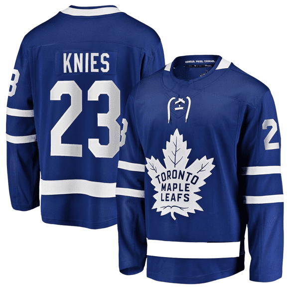 Men Women ICE Hockey Jersey Toronto Maple Leafs KNIES 23# Player name jersey—WE