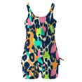 thumbnail image 4 of UPPADA Two Piece Tankini Swimsuits for Women High Waisted 2 Piece Bathing Suits Floral Print Tankini Set Tummy Control Modest Swimwear for Holiday Cute Swimsuit Multicolor,Xl, 4 of 6