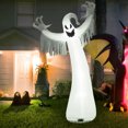 thumbnail image 1 of Gymax 12ft Inflatable Halloween Blow Up Ghost Decoration w/ Built-in LED Light, 1 of 9