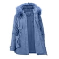 thumbnail image 4 of MASRIN Running Jacket  Womens Basic Hoodie Jackets Solid Color Zip Up Hooded Coats with Pockets Plus Size Loose Outwear Sweatshirts Sweater Stone, 4 of 5