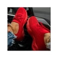 thumbnail image 3 of Innerwin Espadrilles pour Femmes Sport Course Chaussure en Maille Confort Chaussures Athlétiques Empeigne en Tricot Marche Rouge 5.5, 3 of 3