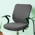 thumbnail image 2 of Baohd Computer Chair Cover Swivel Chair Cover Rotating for Chair Dark Gray Backrest + Cushion Cover 1Set, 2 of 6