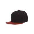 thumbnail image 1 of CTH Vintage Snapback Cap Hat 2 Tone, Black Maroon, 1 of 2