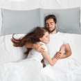 thumbnail image 4 of PiccoCasa Microfiber Pillowcases 2 Pcs with Embroidery Zipper Light Gray Standard, 4 of 7