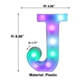 thumbnail image 3 of Colorful Light Up Letters Led Letter Lights with Remote 18 Colors Letters with Lights for Wedding Birthday Party Lamp Christmas Home Bar Decoration - Diamond Design Battery Powered, 3 of 8