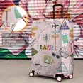 thumbnail image 4 of Travel Luggage Cover Suitcase Protector Fits 18-32 Inch Luggage Wheel Covers Patterned Travel Related Items Flower Luggage Protector Elastic Luggage Anti-scratch Suitcase Cover L, 4 of 5