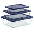 thumbnail image 1 of Pyrex® 6pc rectangle glass storage with lid, 1 of 3