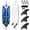 Blanc, variante sur Costway Planche de Surf 6 Pieds Foamie Body Surf Board avec 3 Palmes et Laisse pour Enfants Adultes